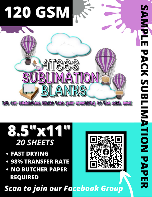 SAMPLE SUBLIMATION PAPER PACK